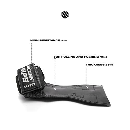 Professional Grips Lifting Straps with Wrist Hand Bandage for Fitness Bodybuilding Weight Lifting Strength Training Lifting Weights Training Gloves