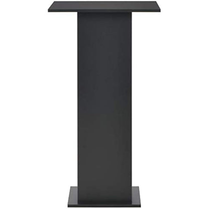 vidaXL Bar Table with Shelf Classic Modern Design Bistro Pub Bar Kitchen Coffee Dining Tall Breakfast Side End Stand Furniture Black