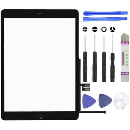 S&L ENTERPRISE For iPad 9th Generation 2021 Touch Screen Digitizer Replacement 10.2" A2602 A2603 A2604 A2605 Front Glass with Pre-Installed Adhesive, Home Button & Tool Kit (Black)