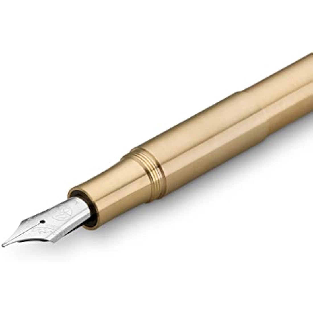 Kaweco SUPRA Fountain Pen Brass I Exclusive Fountain Pen for Ink Cartridges Including Retro Metal Box I Fountain Pen 16.5 cm I Nib: F (Fine)