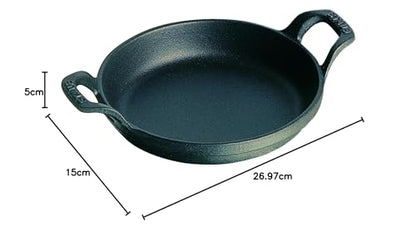 STAUB Oven dish Round 16cm Black