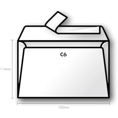 Clairefontaine - Ref 50076C - Pollen Iridescent Adhesive Envelopes (Pack of 20) - C6 (114 x 162mm) in Size, 120gsm Paper, Easy-to-Peel Adhesive Strip - Silver