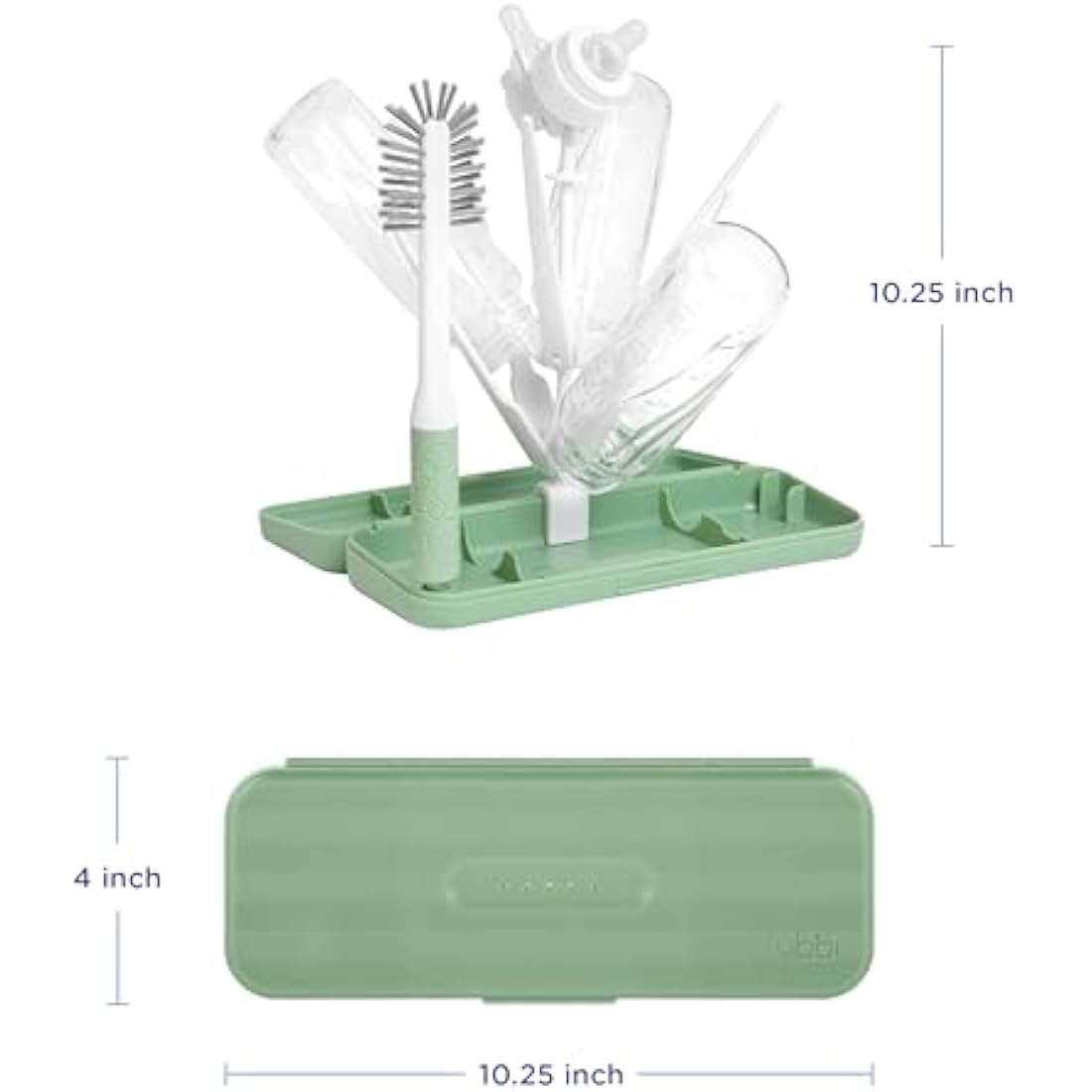 Ubbi Bottle Drying Rack, Sage, One Size