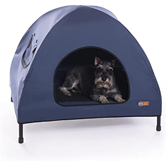K&H Pet Products Original Pet Elevated Bed for Dogs/Cats, Medium, Blue