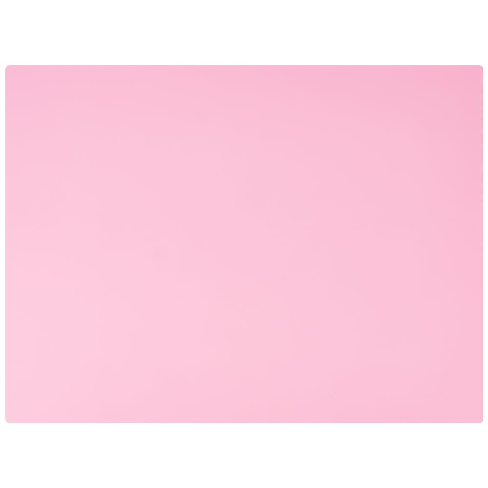 CREATCABIN Silicone Makeup Mat Pink Heat Resistant Mat Waterproof Portable Reusable Curling Iron Pad Vanity Countertop Protector Sheet for Make up