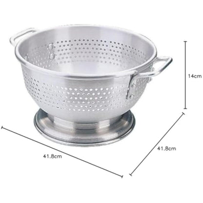 Vogue 12842 Colander 16In Strainer Kitchen Cooking Heavy Duty Aluminium Handles