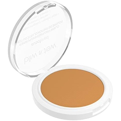 Wet n Wild, Bare Focus, Makeup Clarifying and Finishing Powder, Translucent and Matte for a Flawless Makeup Base, Long-Lasting, with Hyaluronic Acid and Vitamin E, for Medium/Tan Skin Tones