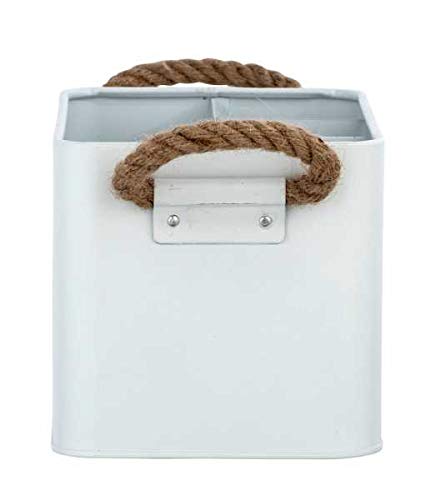 WENKO 23700100 Bathroom Box, White, 19 x 12.5 x 13 cm