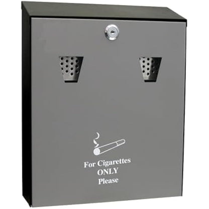 Cathedral Products Outdoor Ashtray with 3.1L Ash Bin & Integrated Extinguisher Panel