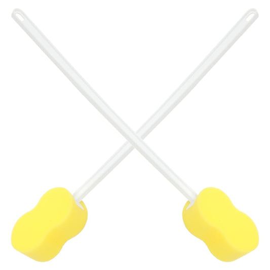 WRITWAA Long Handle Bath Brush Back Scrubber with Soft Sponge for Gentle Exfoliation and Deep Cleaning in Shower Easy Grip for Hard-to-Reach Areas