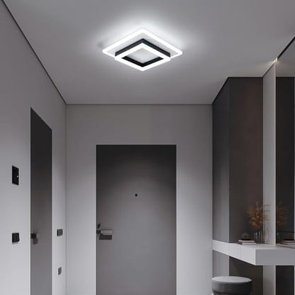 DELIPOP Square LED Ceiling Light, 30W 3375LM Modern LED Ceiling Lamp, Cold White 6500K LED Ceiling Lights for Bedroom Hallway Office Kitchen Living Room