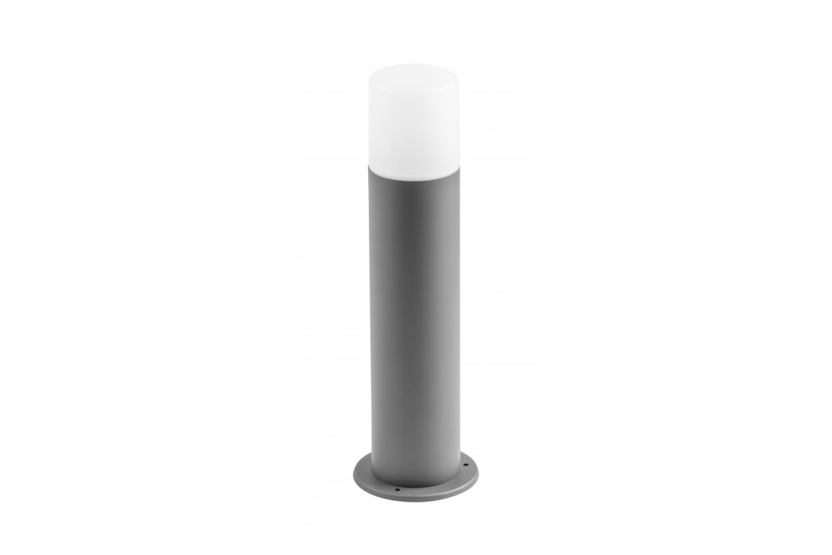 CGC Lighting Dark Grey Outdoor Bollard Post Light Garden Modern Cylinder Anthracite Contemporary Patio Terrace Garden Path Drive Door Gate Driveway