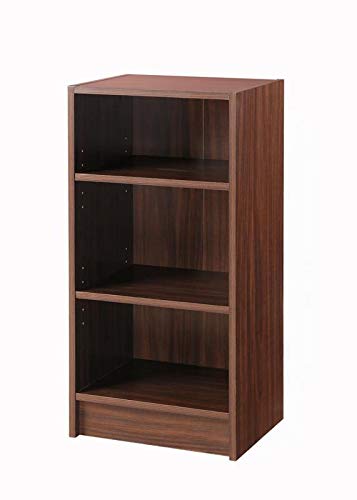 Timber Art Design UK 3 Tier Bookcase Storage Open Floor Mount Industrial Rack Display Shelving Organiser Cubes Unit For Living Room, Office