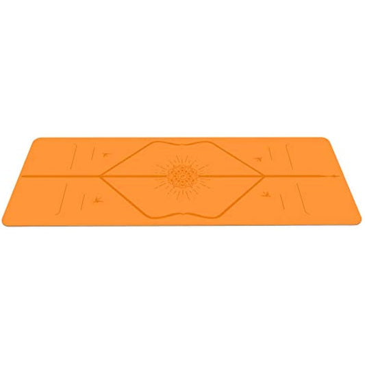 Liforme Special Yoga Mat - Patented Alignment System, Warrior-like Grip, Non-slip, Eco-friendly and Biodegradable, sweat-resistant, Long, Wide and Thick, 4.2mm thick mat for comfort