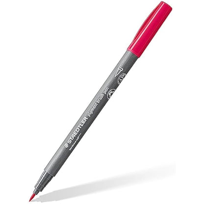 STAEDTLER 371 C24-1 Pigment Arts Brush Pen - Assorted Colours (Pack of 24)
