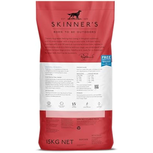 Skinner’s Field & Trial Muesli Mix – Complete Dry Adult Dog Food, For Fussy Eaters, Mixed Kibble for Variety, 15kg