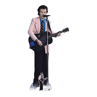 STAR CUTOUTS CS1026 Harry Styles Pink Jacket Lifesize Cardboard Cutout With Mini