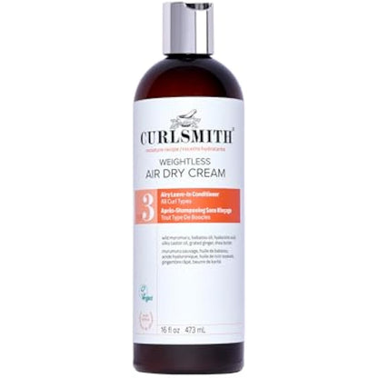 Curlsmith - Weightless Air Dry Cream - Vegan Leave-In Conditioner for Any Hair Type, Smooths Hair (473ml)