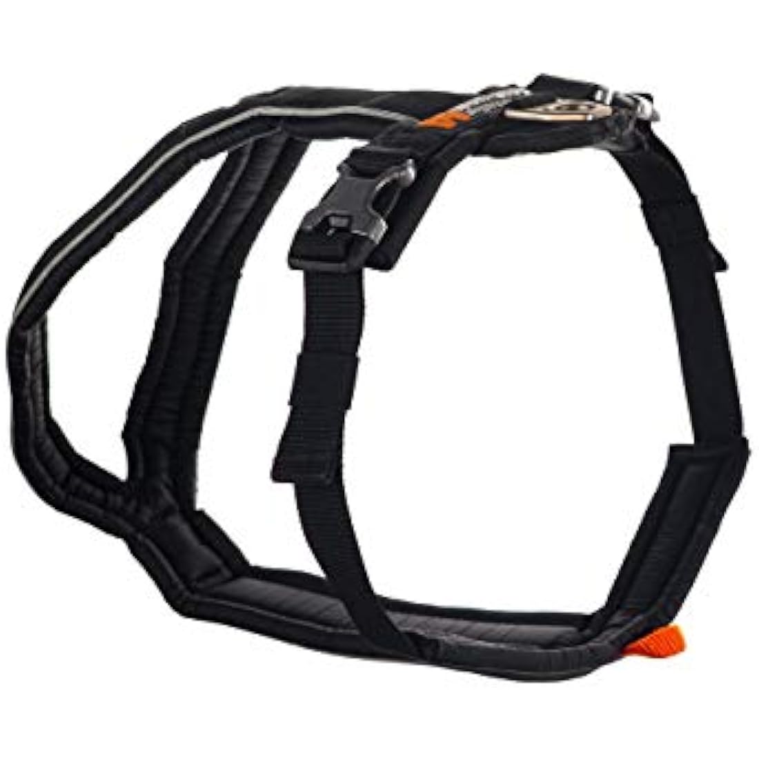 Non- Stop- Dogwear Line Padded Adjustable Harness Size 3 Black for Dogs 1 Pack
