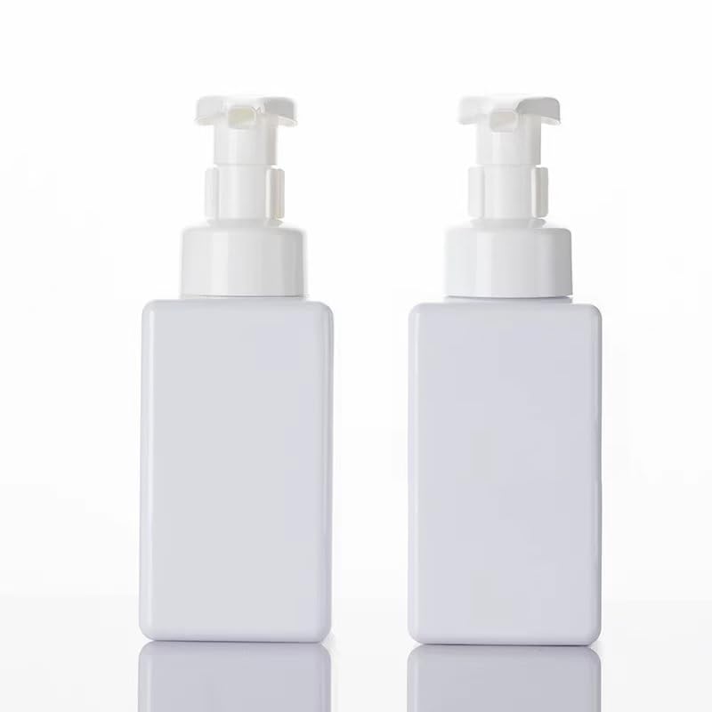2 PCS-Foaming Soap Dispenser, Hand Soap Dispenser, Refillable Foam Liquid Hand Soap Empty Plastic Pump Bottle Container for Bathroom Vanities