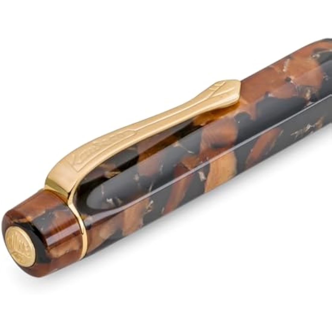 Kaweco ART SPORT Fountain Pen Hickory Brown I Exclusive Acrylic Reservoir Pen for Ink Cartridges With Steel Nib 12.5 cm I Including Metal Box I Nib: M (Medium)