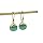 Gempires Green Amazonite Teardrop Dangle Earring for Women Gemstone Handmade Jewelry Dainty Simple Crystal Earrings Gifts