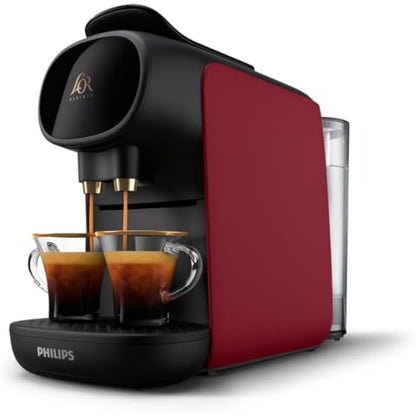 L'OR BARISTA Sublime Coffee Capsule Machine by Philips, for Double or Single Capsule, Red (LM9012/50)