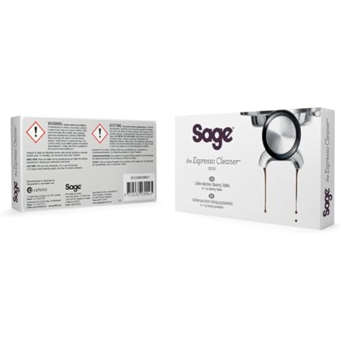 Sage - Espresso Cleaning Tablets - Removes Coffee Oils & Residues from all Sage Espresso Machines, 8 Count (Pack of 1)