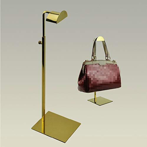 Mirror Gold Stainless Steel Adjustable Metal Bag Handbag Display Rack Stands