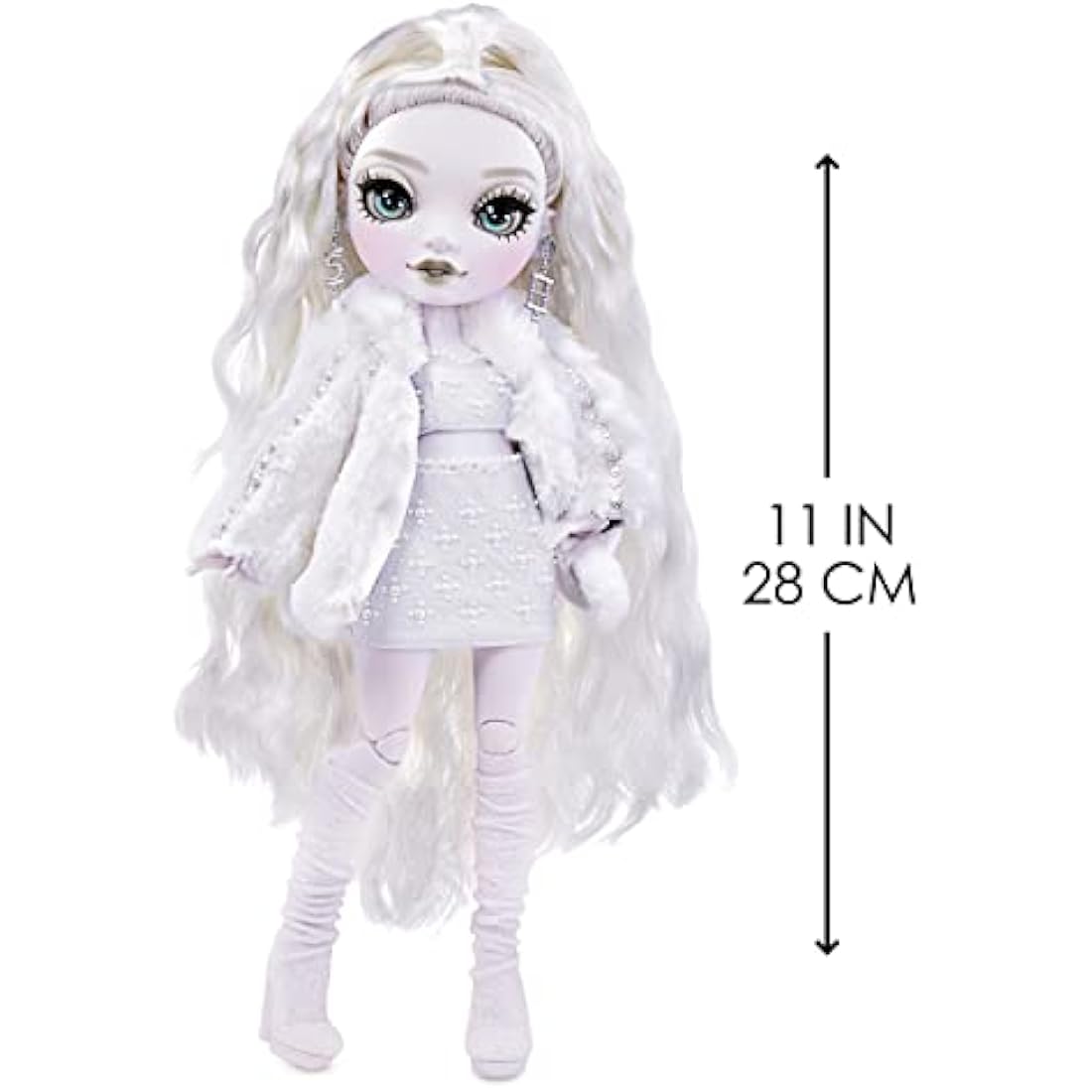 Rainbow High Shadow High Series - NATASHA ZIMA - Greyscale Fashion Doll With Wavy White Hair, Two Designer Outfits And Accessories - Collectable - For Kids Ages 6+