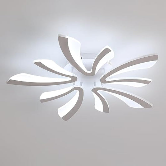Comely Ceiling Light, LED Ceiling Lamp 50W, 6500K Cold White Light Flush Mount Acrylic Modern Lighting Fixture for Living Room Bedroom, 70cm