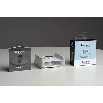 Pro-Ject Clamp it, CNC machined record clamp with sound improvement, Suitable for all turntables, Aluminium Silver