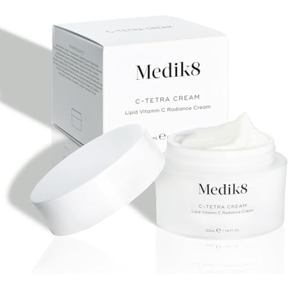 Medik8 C-Tetra Cream - Lipid Vitamin C Radiance Cream - Visibly Bright, Dewy and Energised Complexion - 50ml