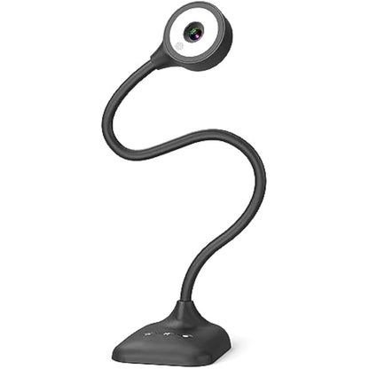 PAKOTOO Document Camera & USB Visualizer 5MP, for A3 Size, LED Light, iOS, Dual Microphone, Image Inversion, Folding with Zoom, Skype, Teams, OBS. for Windows, MacOS, Linux, Chromebook