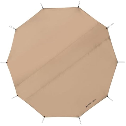 OneTigris Rock Fortress 6 Person Footprint, Ten-sided Tent Groundsheet 5000mm Waterproof Ratings