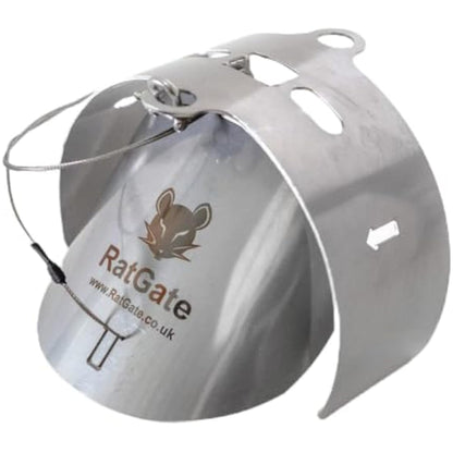 RatGate: 4" (110mm) stainless steel rat flap/barrier/blocker for clay, plastic and cast iron drainage pipes! Keep rats out of your property!