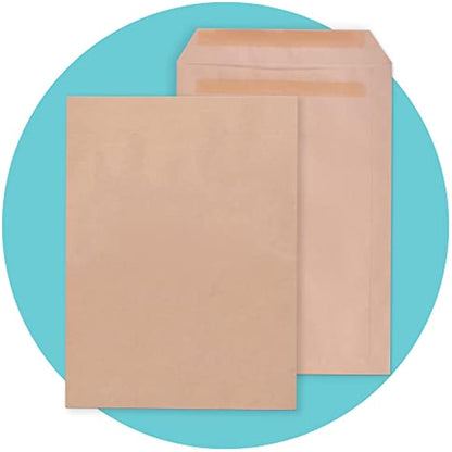 Triplast 250 x C5 Manilla Self Seal Security Envelopes (Size: 229x164mm) | Fully Opaque, Self Sealing & Printer Safe Mailing Paper Envelopes | Ideal for Everyday Home, Office & Commercial Use