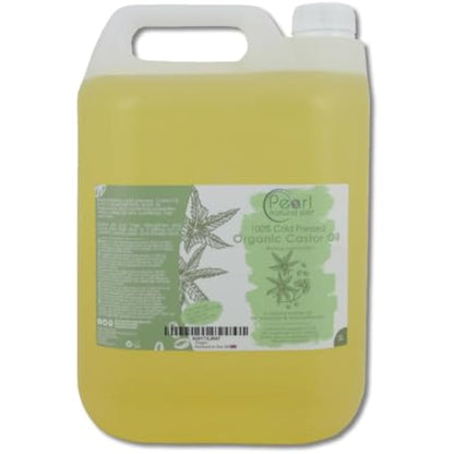 Pure Cold Pressed Organic Castor Oil Vegan, Hexane Free, BP Grade, Non-GMO 5 litres