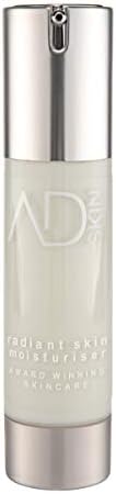 Moisturiser - Award Winning - Natural and Organic Radiant Skin Moisturiser - 50ml - by AD SKIN SYNERGY