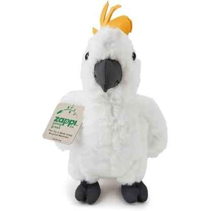 Zappi Co Cockatoo Plush Toy (26cm) - Cheerful, Soft Plush, Eco-Friendly, Brightens Child's Collection, Made from 100% Recycled Material