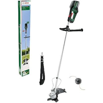 Bosch Cordless Brushcutter AdvancedBrushCut 36V-23-750 (for Heavier-Duty Brushcutting; 36 Volt System; Cutting Diameter: 33 cm (Line), 23 cm (Blade); Without Battery)