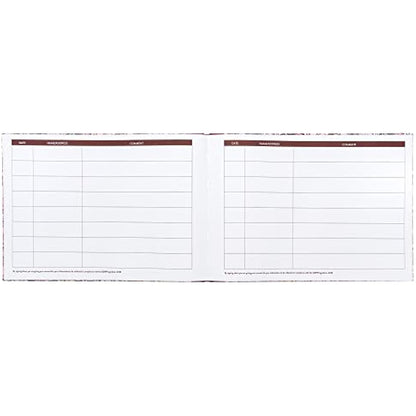 Pukka Pad, Bloom A4 Visitors Book – 96 Pages with 768 Entry Spaces – Includes Record Date, Name, Address, and Comment Fields – 120 GSM Paper – Cream