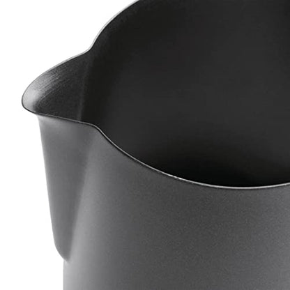 Olympia Black Non-Stick Milk Frothing Jug 900ml - Stainless Steel Jug Steaming Pitcher Dishwasher Safe CM608