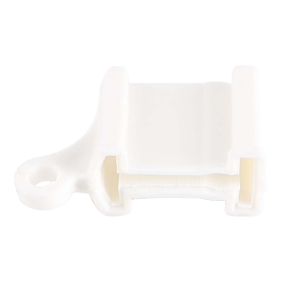 VOANZO 10PCS White Curtain Rail End Stops Curtain Track Fittings End Caps for Bendable Curved Curtain Track Wall Mount Siding Ceiling Use