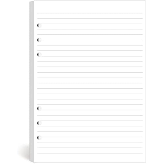 A5 Lined Refill Paper Compatible with Filofax A5 Organiser, 100 Sheets