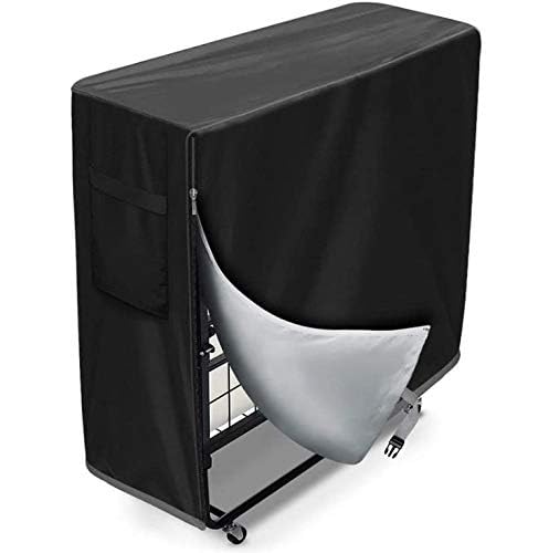 UCARE Folding Bed Dust Proof Storage Bag for Indoor and Outdoor Multifunctional Beds Protection 38.9 * 14.9 * 44.9in (Black)