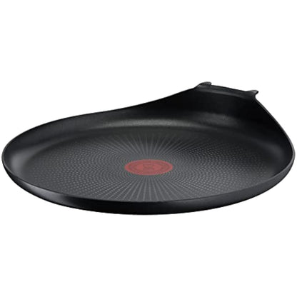 Tefal Ingenio L1461004 L1461004 Crepe Pan, 27 cm, Non-Induction, Non-Stick Coating, Stackable, Dishwasher-Safe, Easy Plus, Black