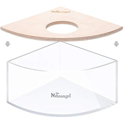 Niteangel Small Animal Sand-Bath Box - Acrylic Critter's Sand Bath Shower Room & Digging Sand Container for Hamsters Mice Lemming Gerbils or Other Small Pets