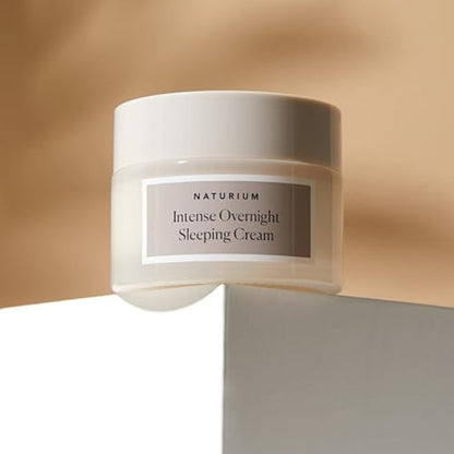 Naturium Intense Overnight Sleeping Cream, Hydrating Face Moisturiser | 1.7 OZ / 50 G