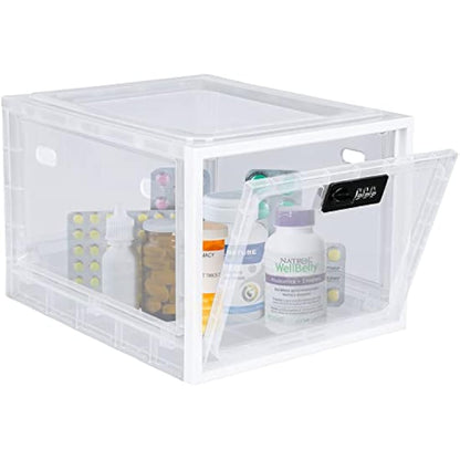 Lalifebuss Medicine Lock Box, Medication Lockable Container for Refrigerator Food Safe Locking Locker Tablet Phone for Kitchen Home School and Office Safety
